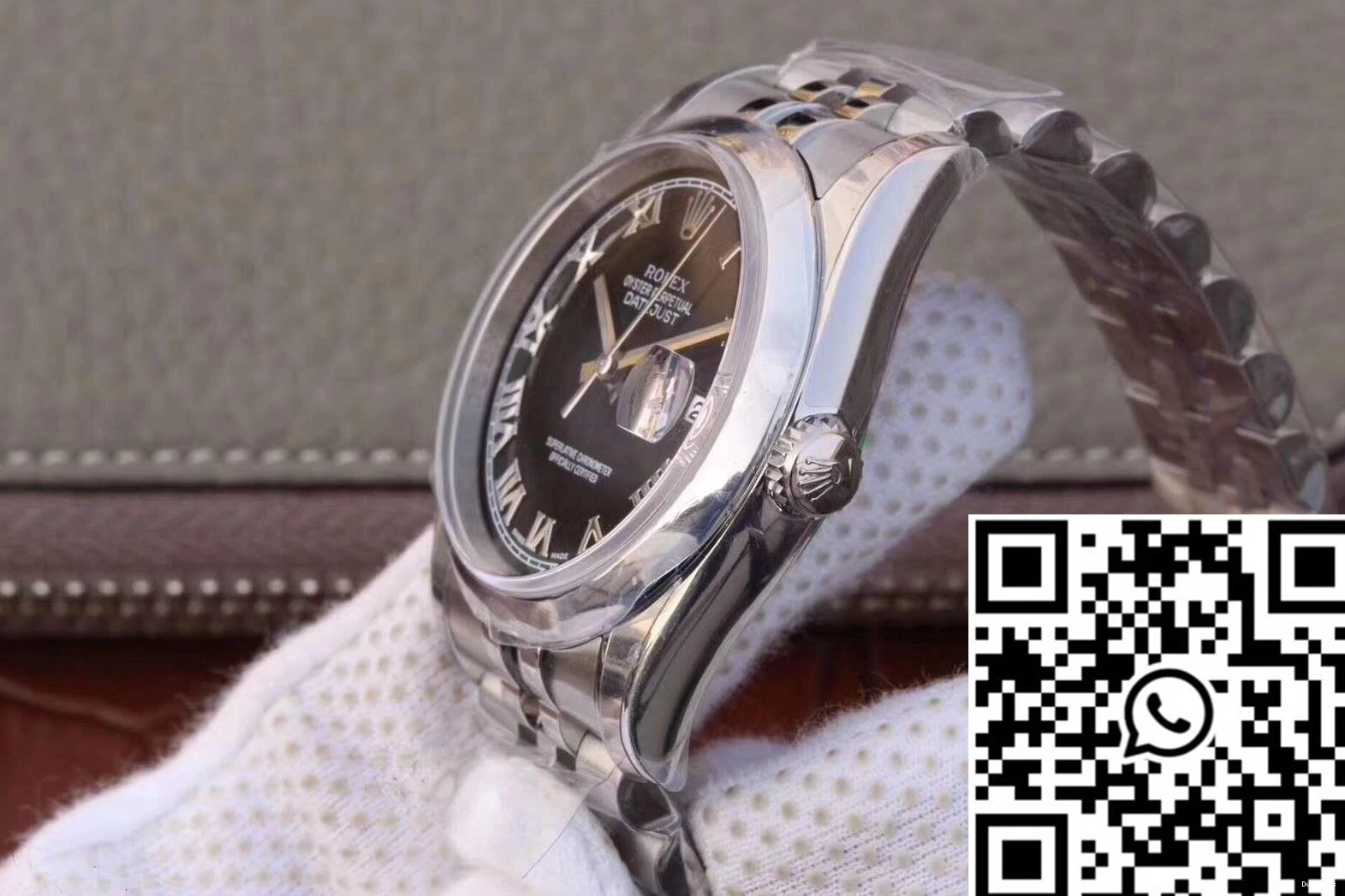 116234 Time Datejust Scale Dial 36mm AR Rolex Black Factory Rome 0808